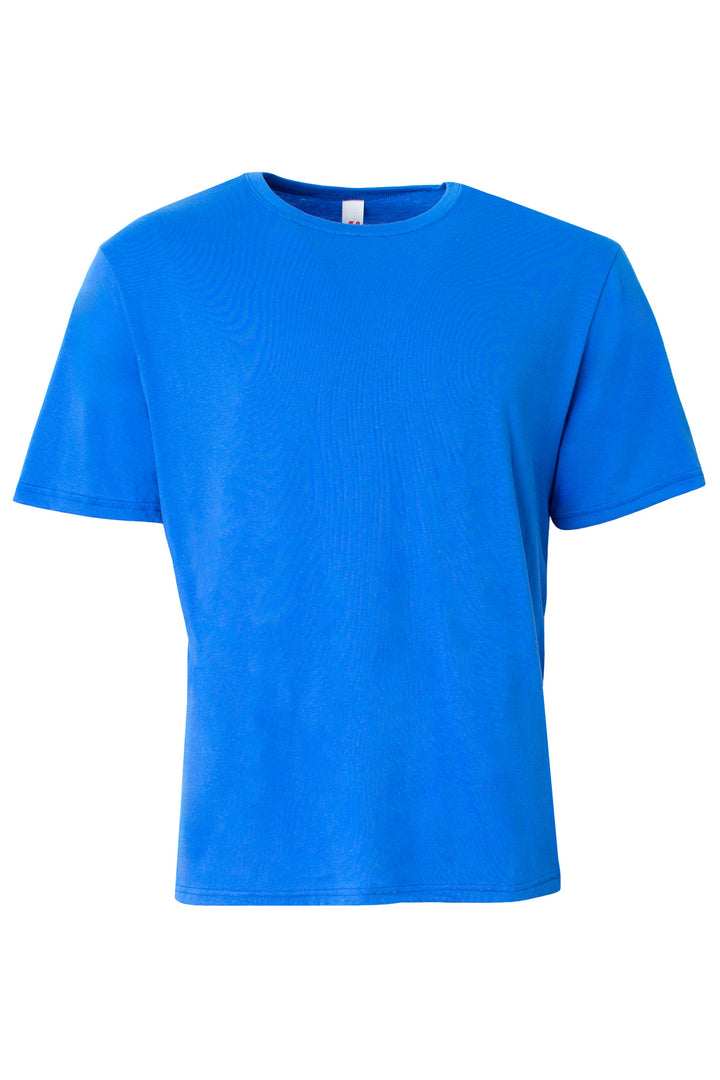 Front View of Royal A4 Softek Short Sleeve Tee A4N3013