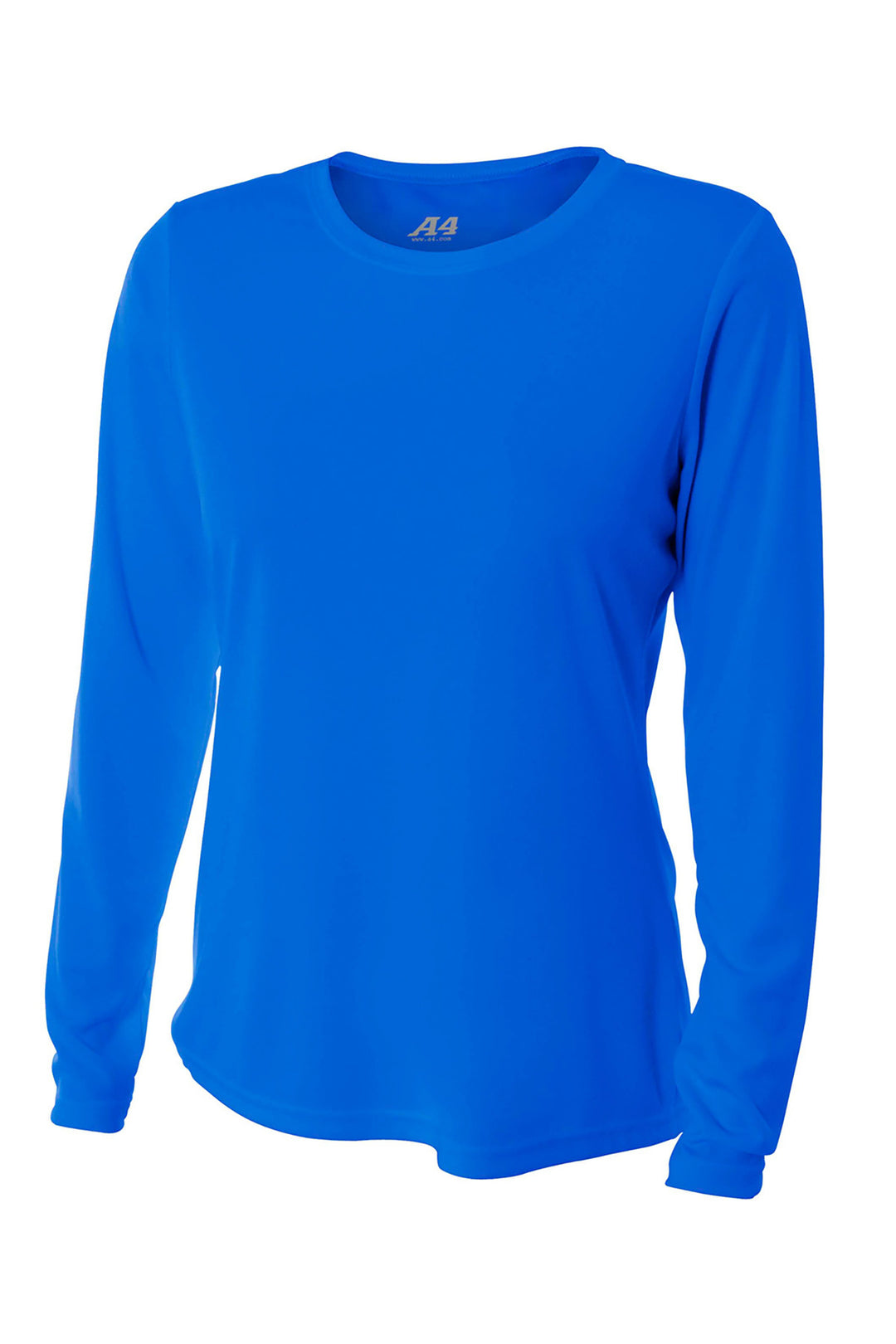 Front View of Royal A4 Women's Cooling Performance Long Sleeve Tee A4NW3002