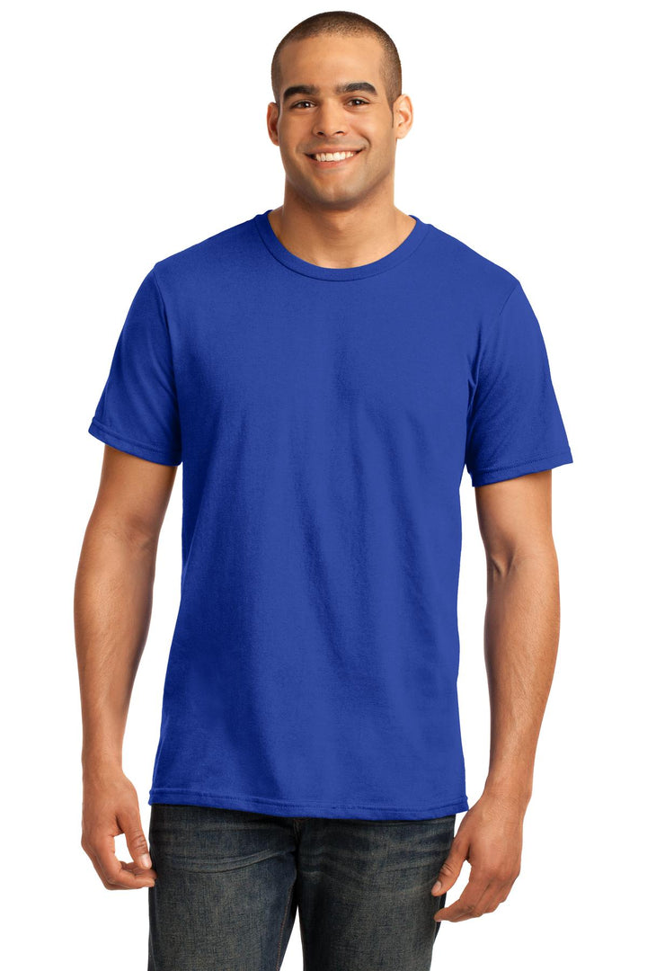 Front View of Royal Blue Gildan 100% Ring Spun Cotton T-Shirt. 980