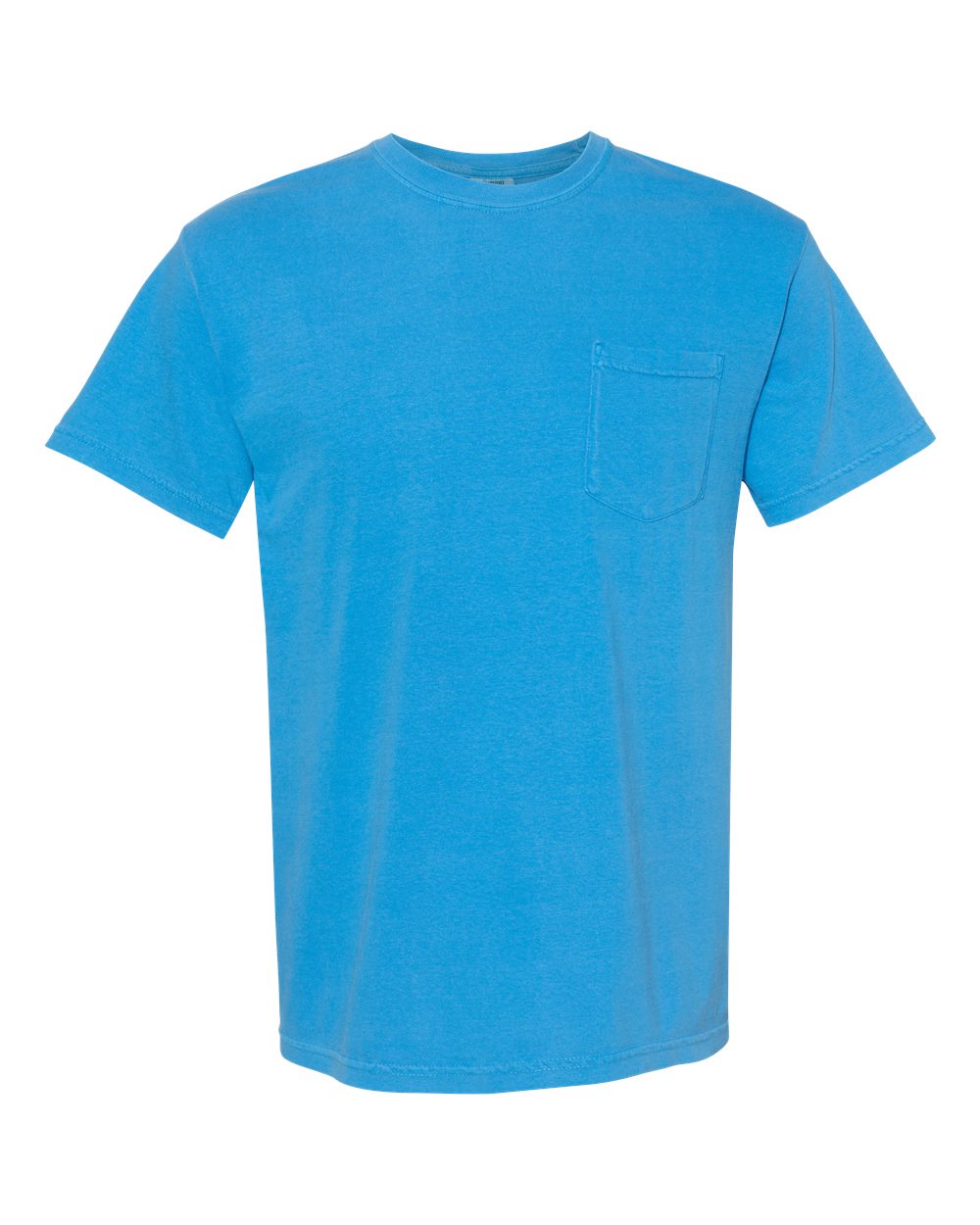 Front View of Royal Caribe Garment-Dyed Heavyweight Pocket T-Shirt - 6030