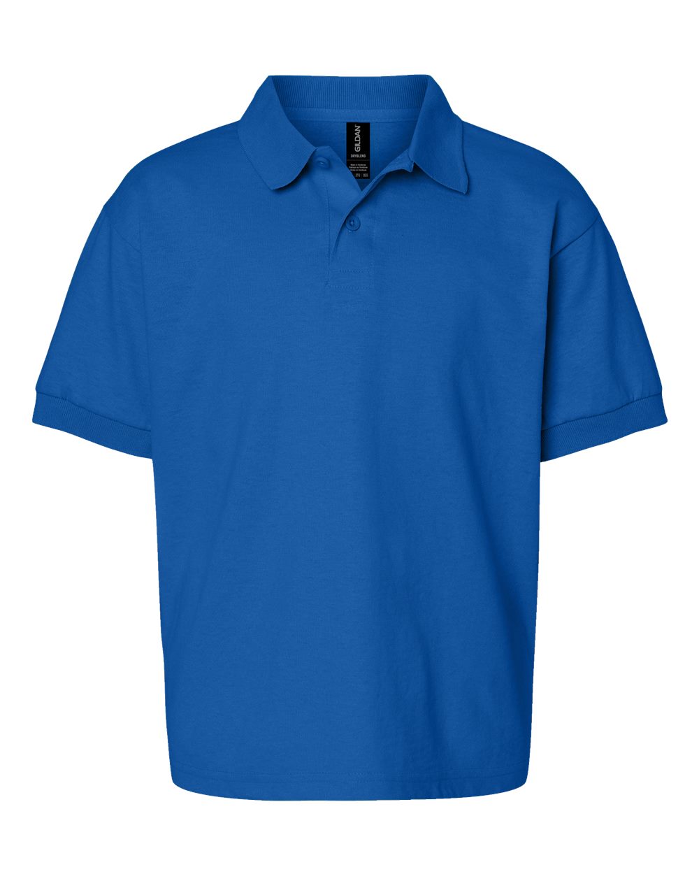 Front View of Royal DryBlend® Youth Jersey Polo - 8800B