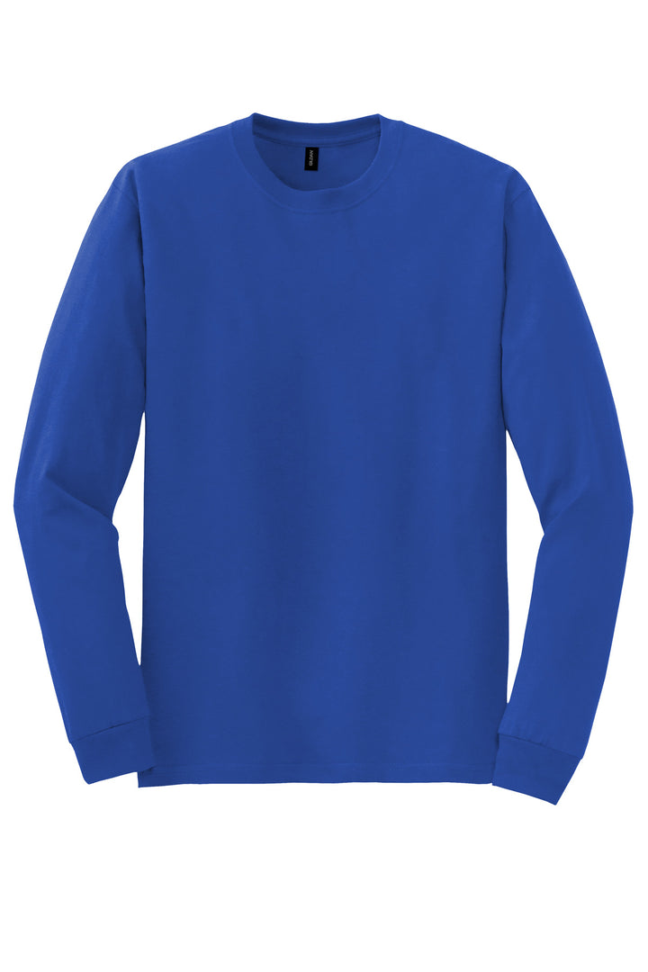 Front View of Royal Gildan - DryBlend 50 Cotton/50 Poly Long Sleeve T-Shirt. 8400