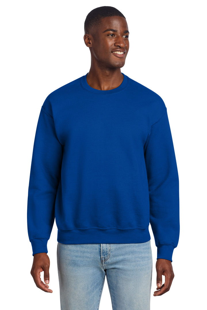 Front View of Royal Gildan - DryBlend Crewneck Sweatshirt. 12000