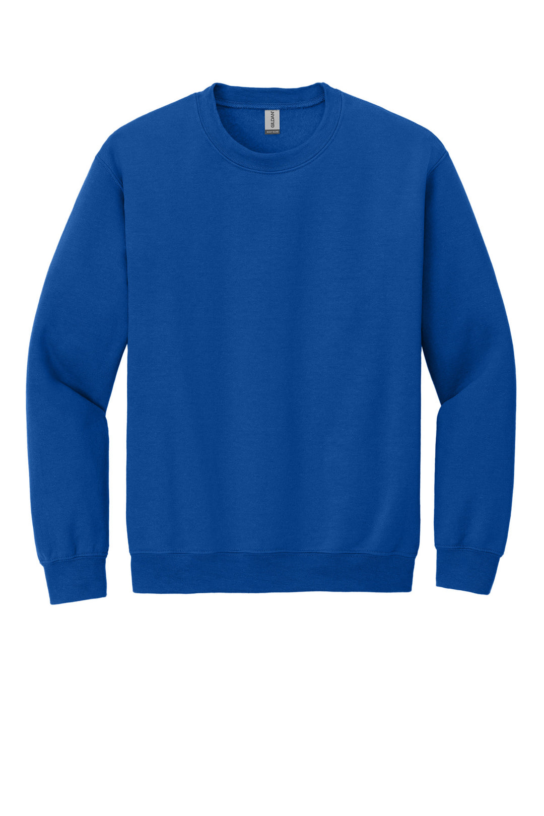 Front View of Royal Gildan Heavy Blend Crewneck Sweatshirt. 18000