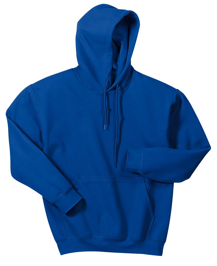 Front View of Royal Gildan - Heavy Blend Hooded Sweatshirt. 18500