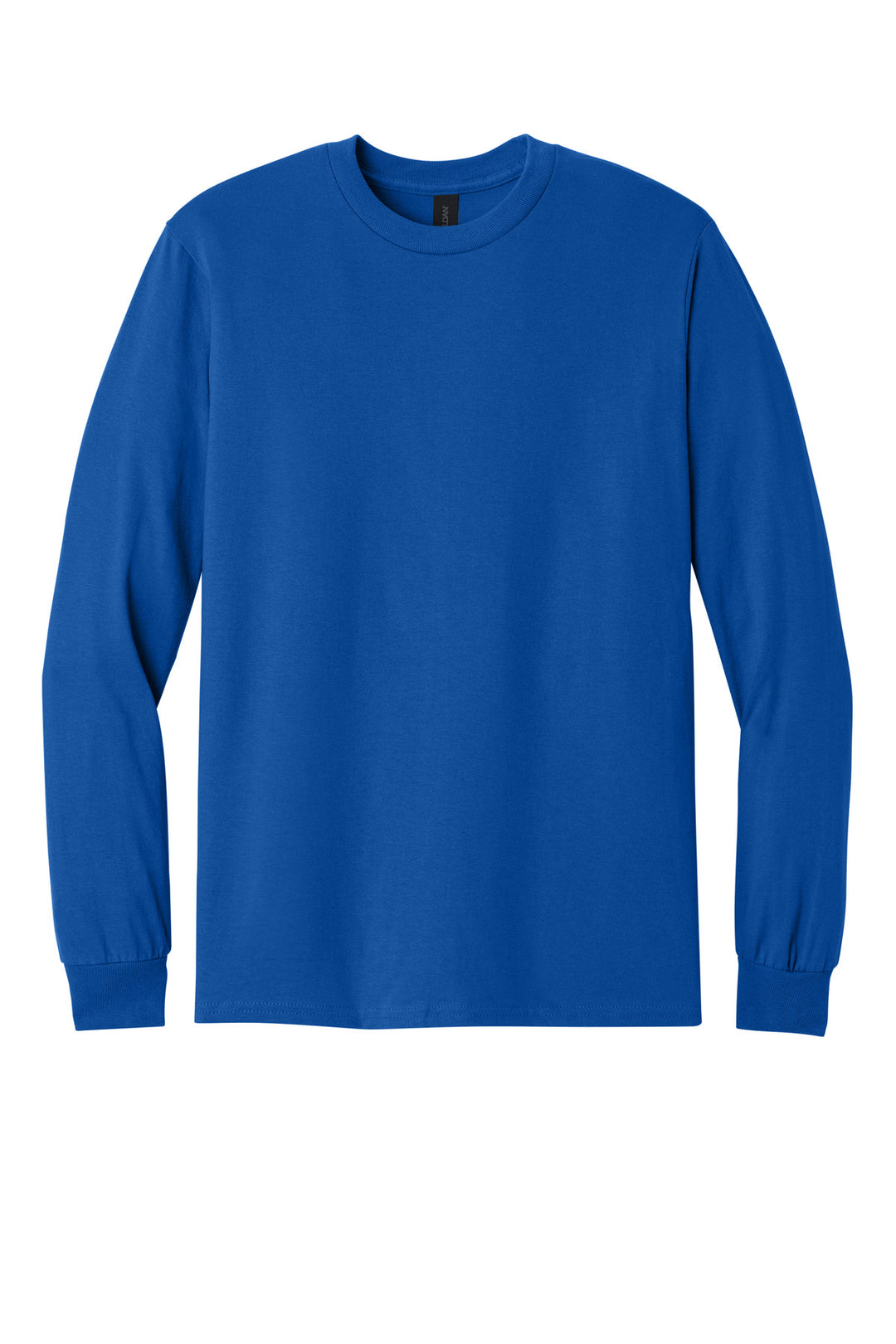 Front View of ROYAL Gildan - Heavy Cotton 100% Cotton Long Sleeve T-Shirt. 5400