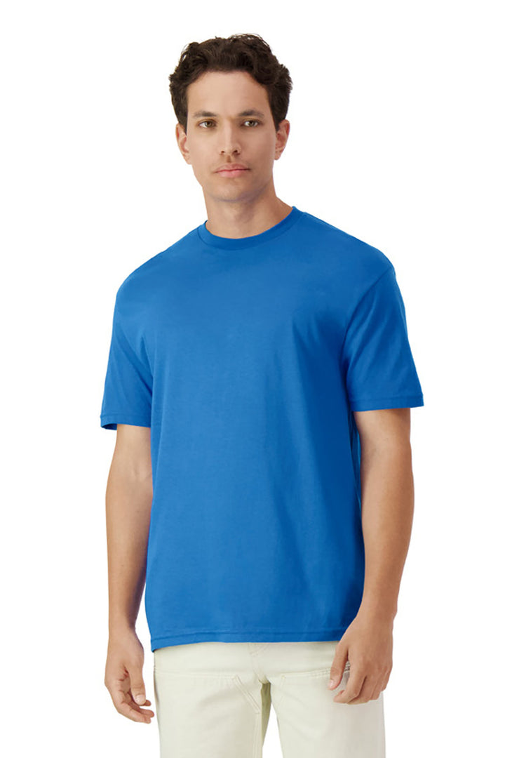 Front View of Royal Gildan Light Cotton Tee 3000
