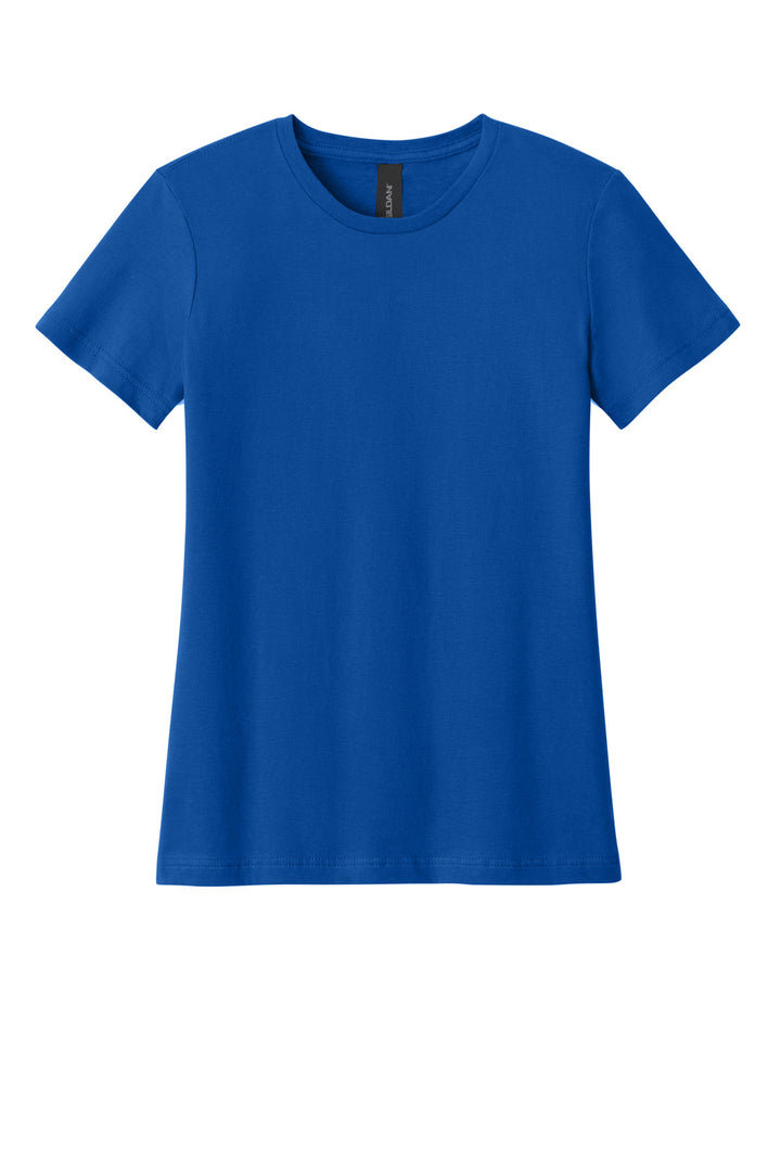 Front View of Royal Gildan Softstyle Women's T-Shirt. 64000L