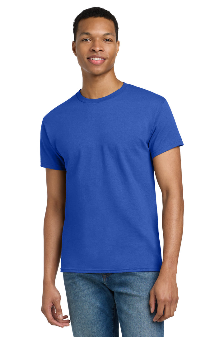 Front View of Royal Gildan Tall 100% US Cotton T-Shirt 2000T