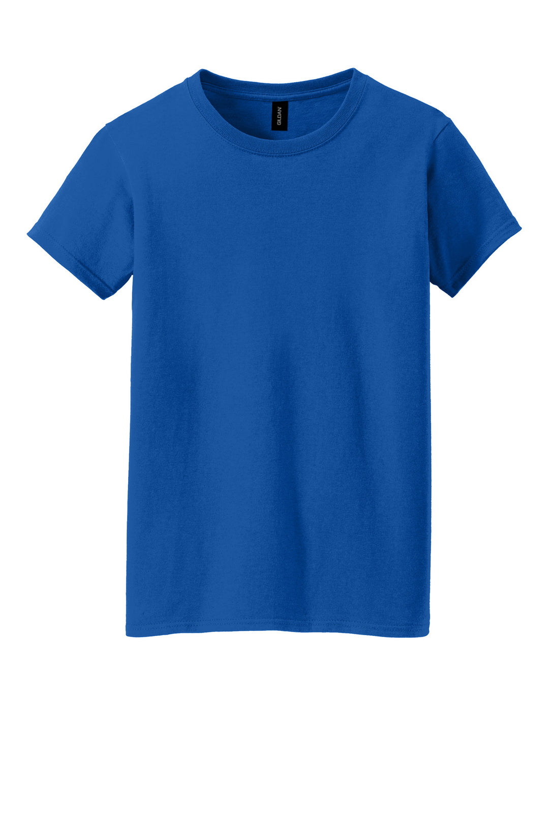 Front View of Royal Gildan Women's Heavy Cotton 100% Cotton T-Shirt. 5000L