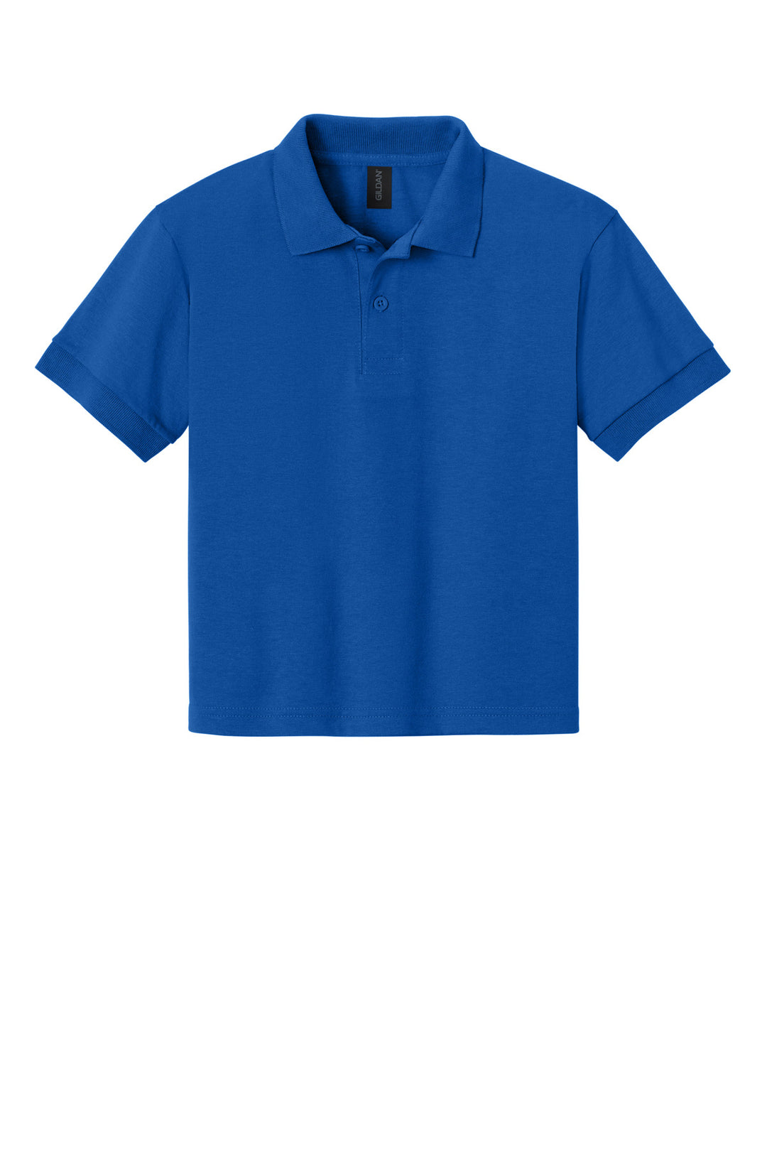 Front View of Royal Gildan Youth DryBlend 6-Ounce Jersey Knit Sport Shirt. 8800B