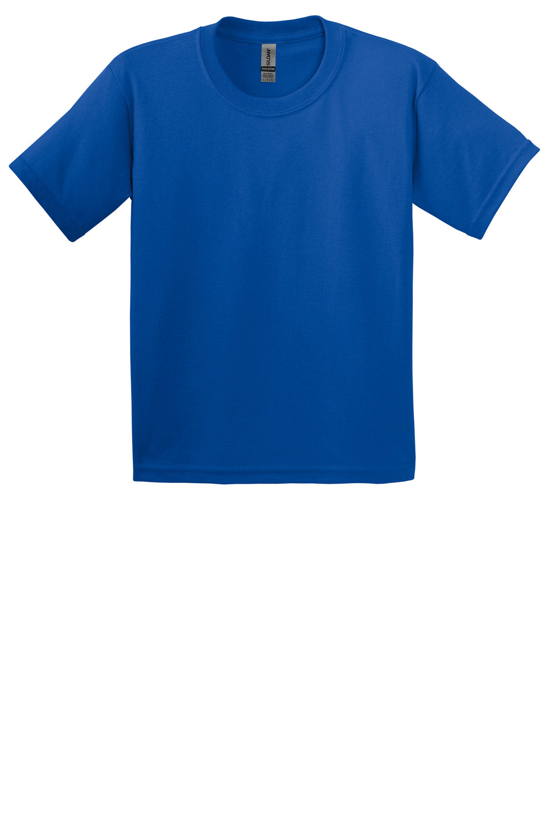 Front View of Royal Gildan - Youth Ultra Cotton 100% US Cotton T-Shirt. 2000B