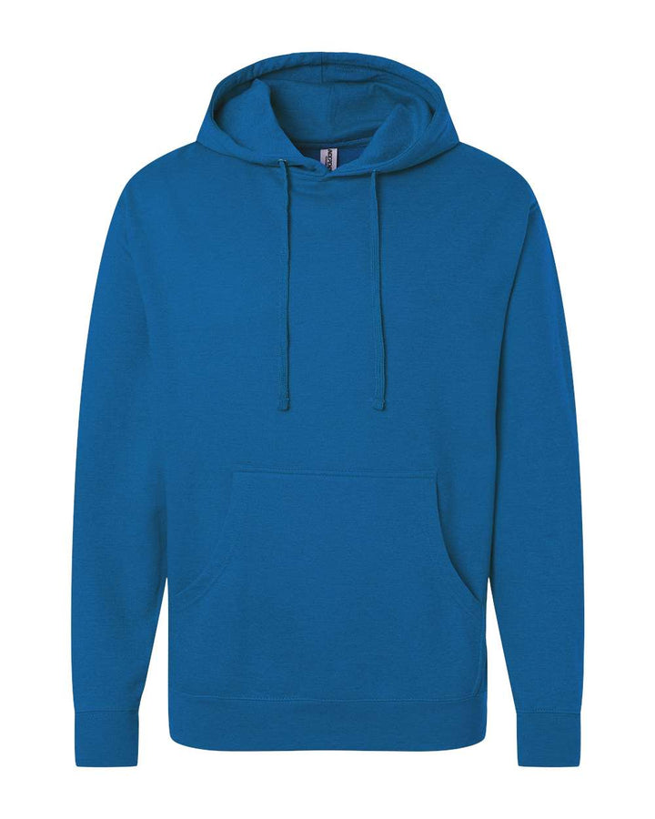 Front View of Royal Heather Midweight Hooded Sweatshirt - SS4500