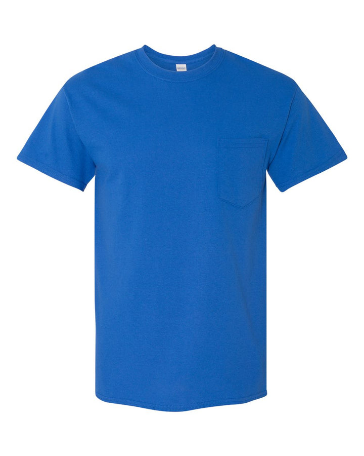 Front View of Royal Heavy Cotton™ Pocket T-Shirt - 5300