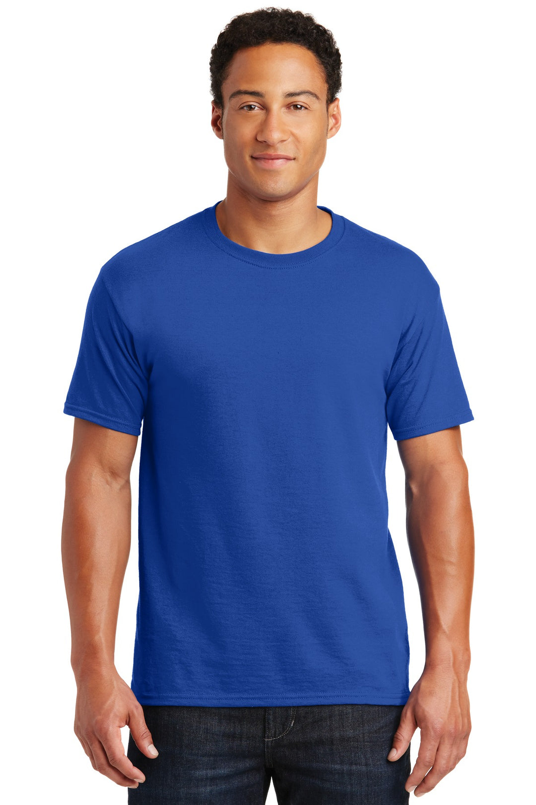 Front View of Royal Jerzees - Dri-Power 50/50 Cotton/Poly T-Shirt. 29M