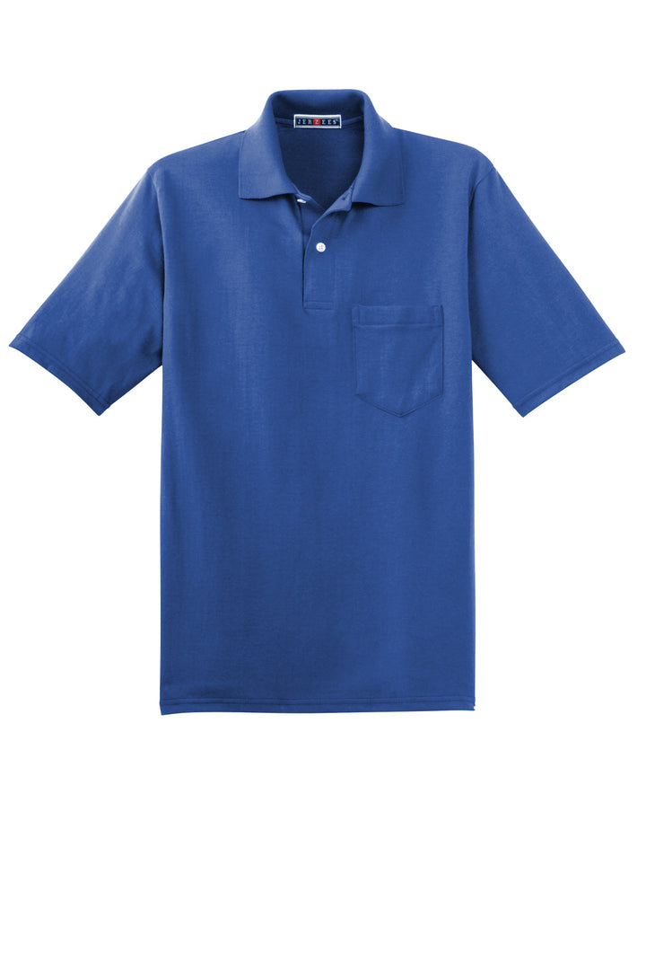 Front View of ROYAL Jerzees Dri-Power Pocket Sport Shirt. 436MP