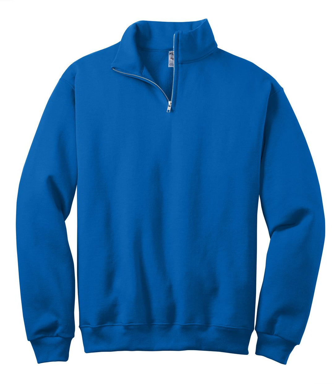 Front View of Royal Jerzees - NuBlend 1/4-Zip Cadet Collar Sweatshirt. 995M