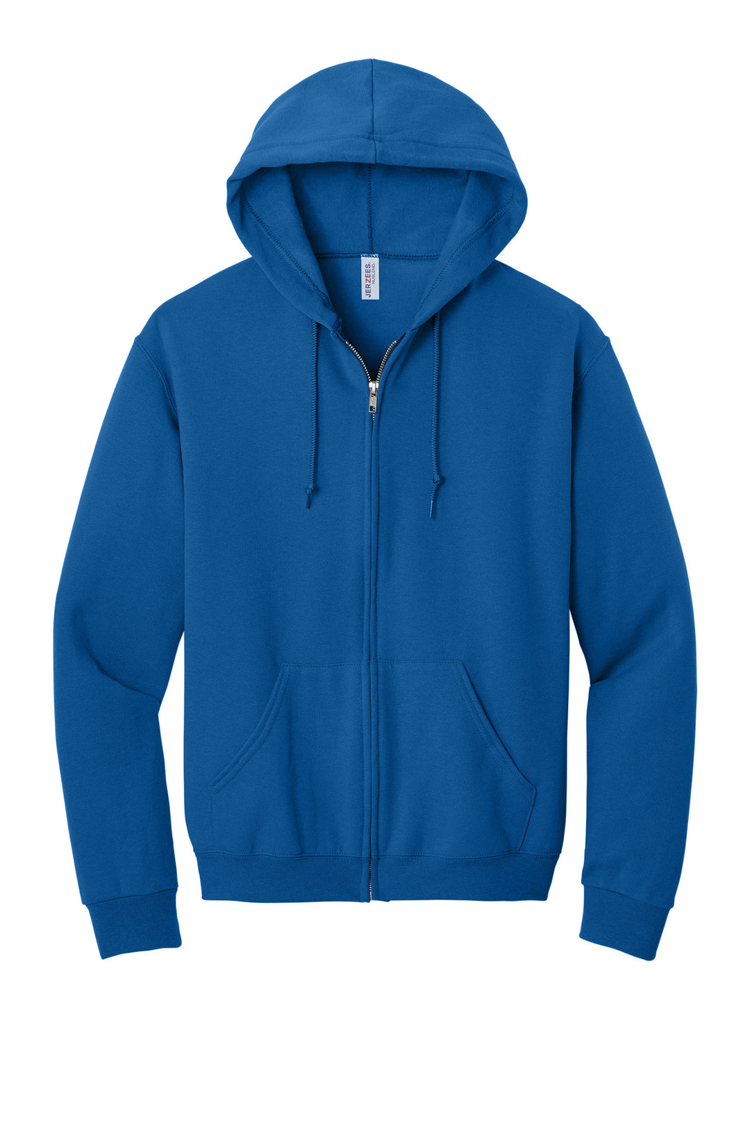 Front View of ROYAL Jerzees - NuBlend Full-Zip Hooded Sweatshirt. 993M