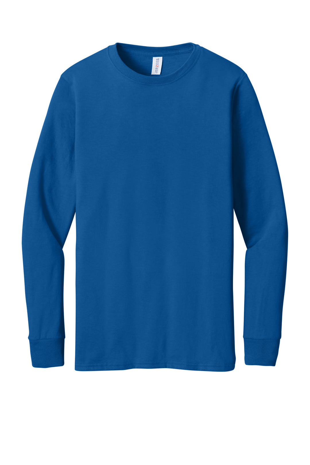 Front View of Royal Jerzees Premium Blend Ring Spun Long Sleeve T-Shirt 560LS