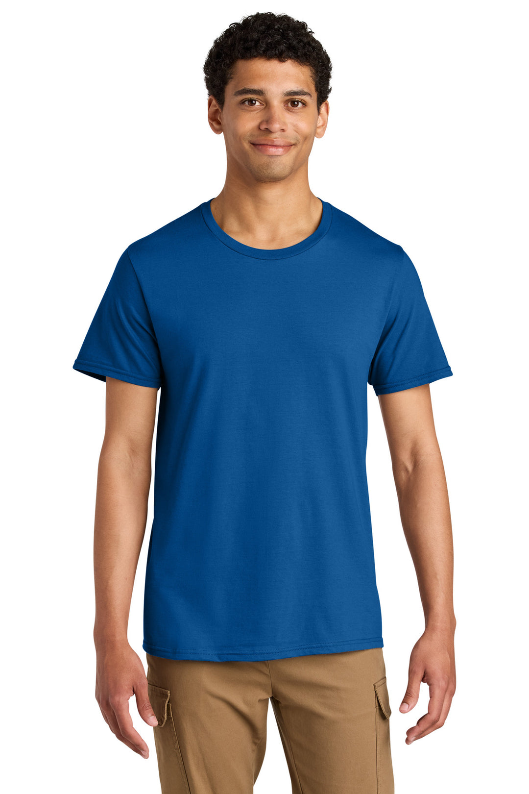 Front View of Royal Jerzees Unisex Premium Combed Ring Spun Cotton Tee 570M