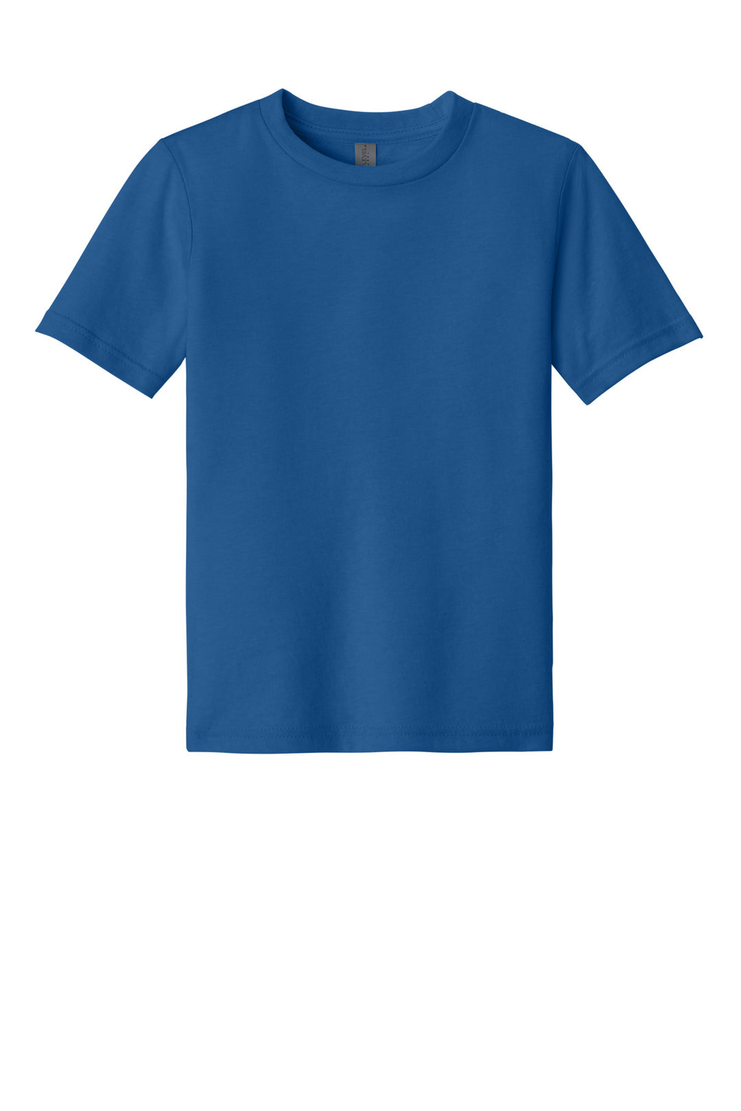 Front View of Royal Next Level Apparel Youth CVC Tee NL3312