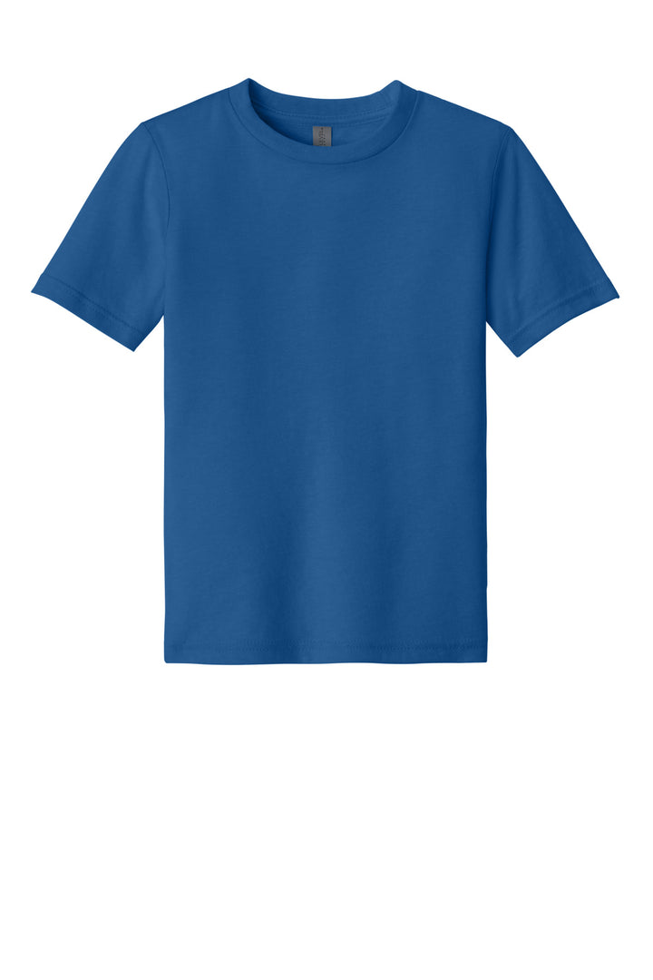 Front View of Royal Next Level Apparel Youth CVC Tee NL3312