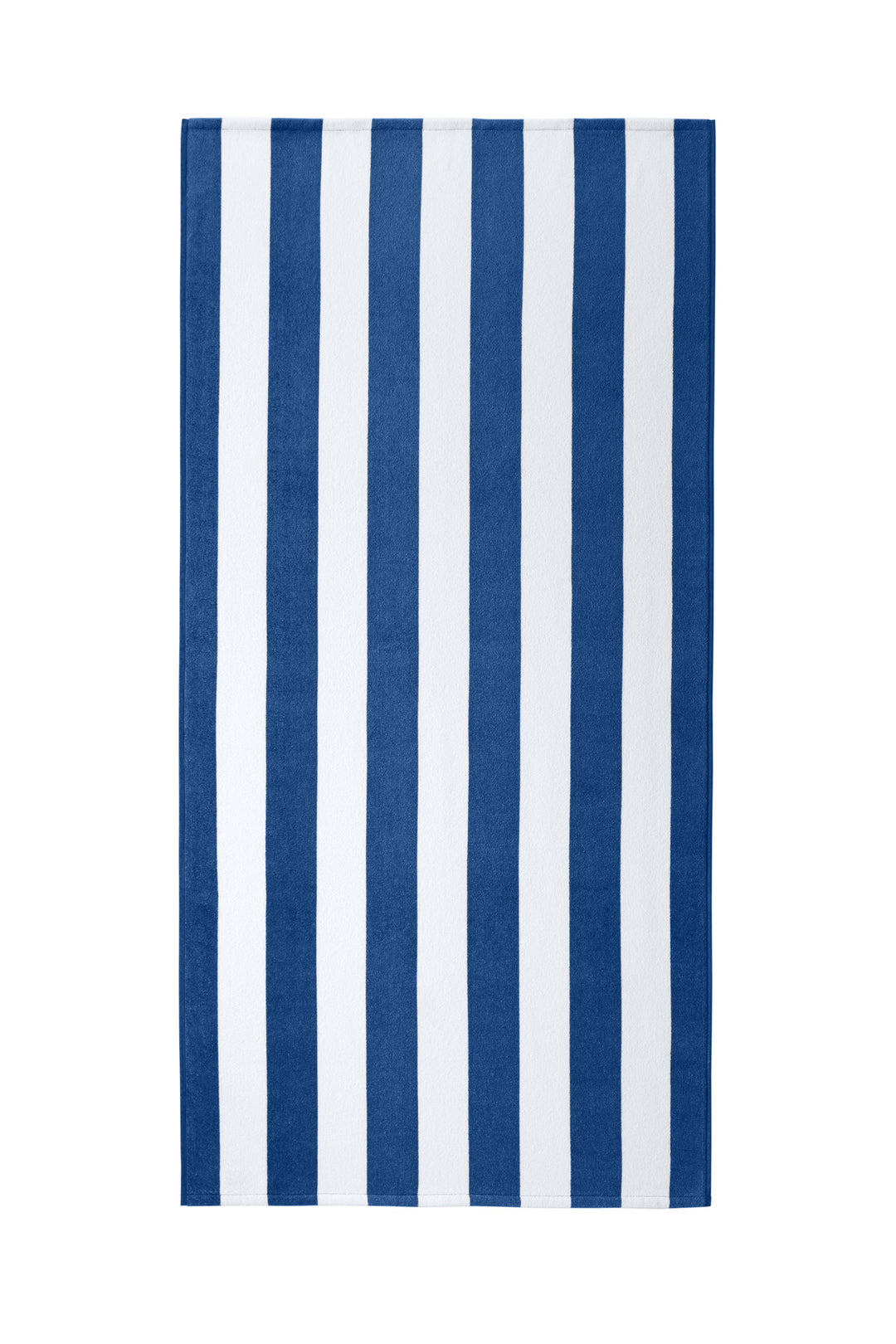 Front View of Royal Port Authority Value Cabana Stripe Beach Towel PT45