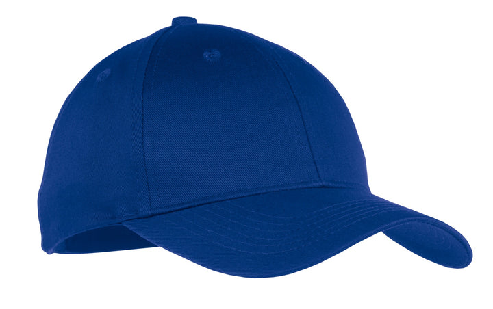Front View of Royal Port & Company Youth Six-Panel Twill Cap. YCP80