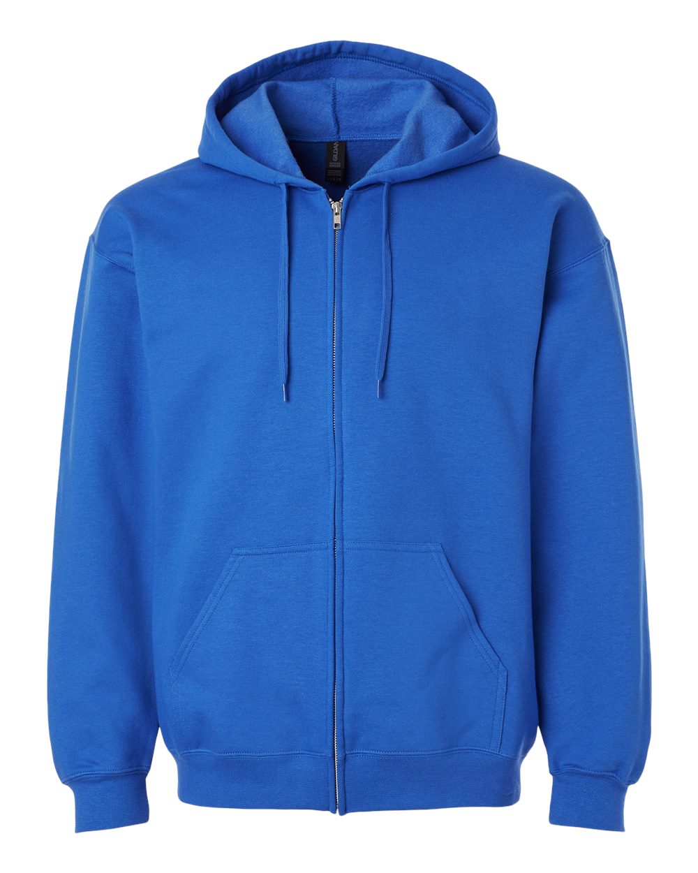Front View of Royal Softstyle® Full-Zip Hooded Sweatshirt - SF600