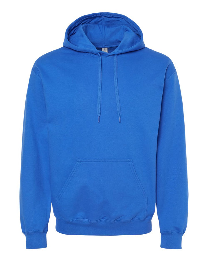 Front View of Royal Softstyle® Midweight Hooded Sweatshirt - SF500