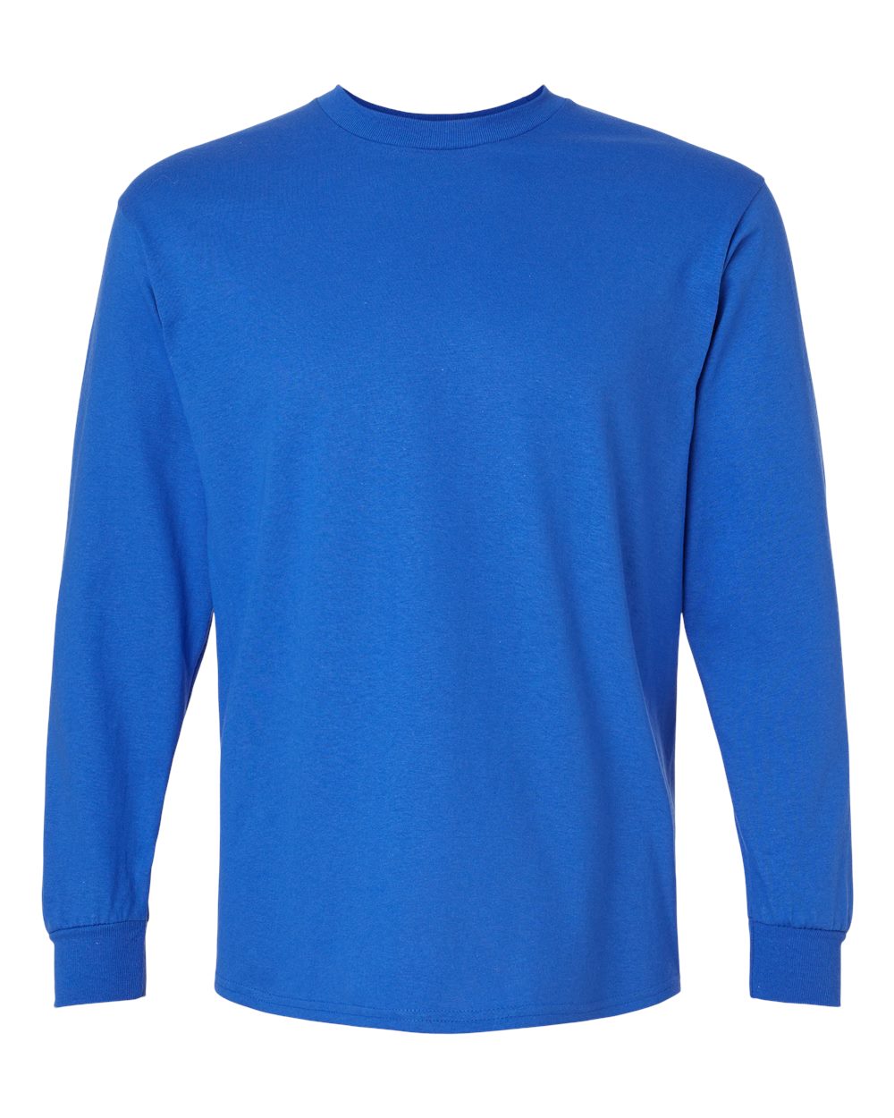 Front View of Royal Ultra Cotton® Long Sleeve T-Shirt - 2400