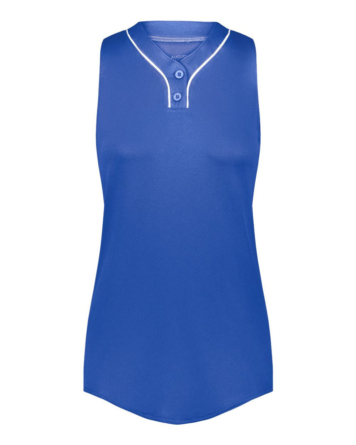 Front View of Royal/ White Women's Cutter Jersey - 6913