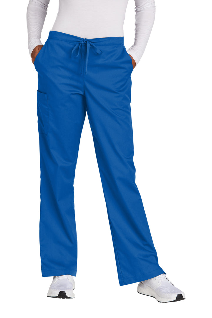 Front View of Royal Wink Women's Petite WorkFlex Flare Leg Cargo Pant WW4750P