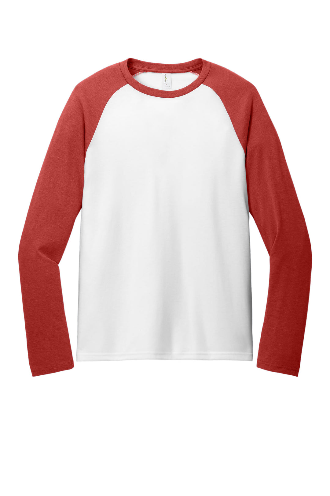 Front View of RseUpR/BtW Allmade Unisex Tri-Blend Long Sleeve Colorblock Raglan AL6009