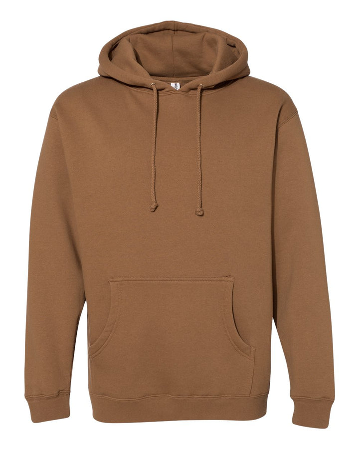 Front View of Saddle Heavyweight Hooded Sweatshirt - IND4000