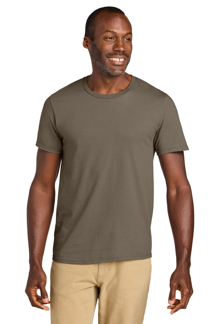 Front View of Safari Jerzees Classics Unisex Cotton T-Shirt 363M