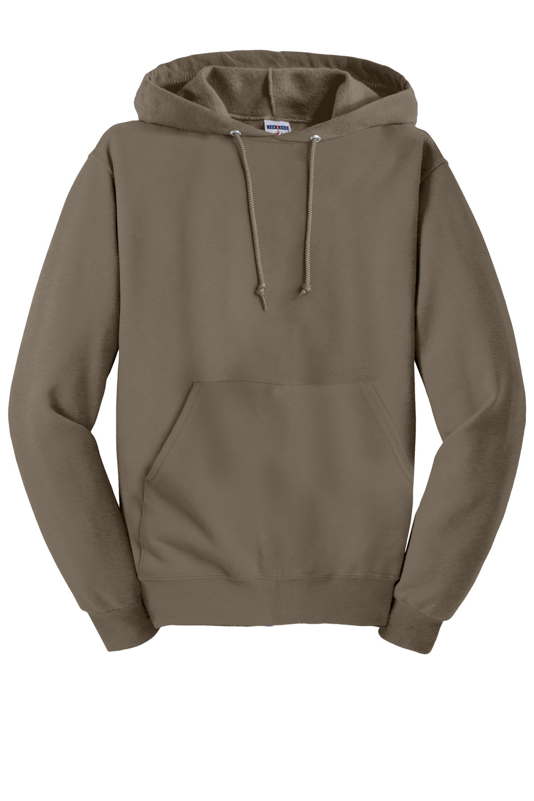 Front View of Safari Jerzees NuBlend Pullover Hooded Sweatshirt. 996M