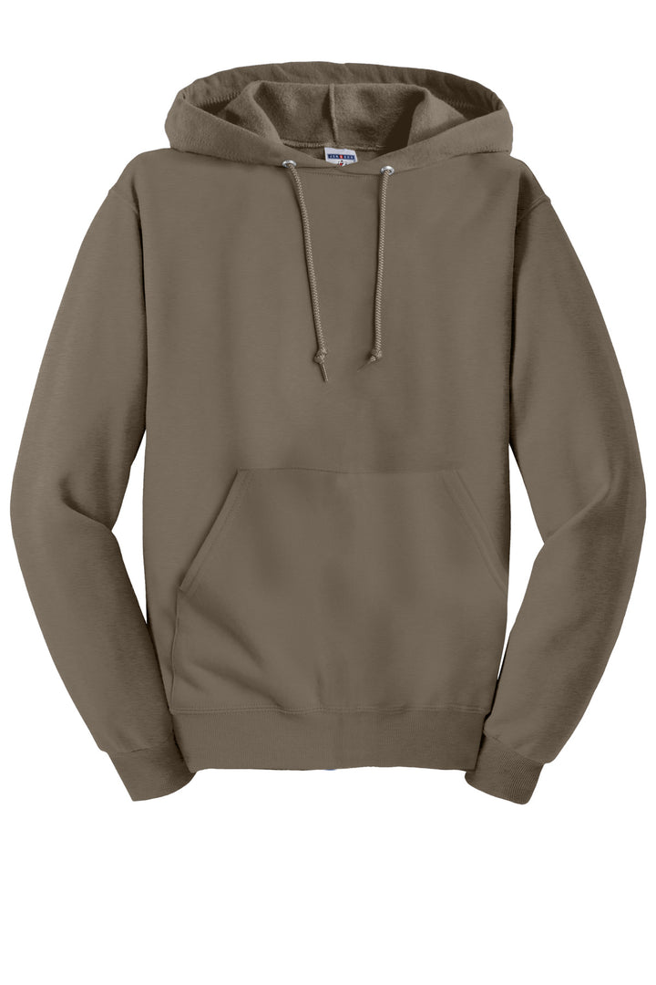 Front View of Safari Jerzees NuBlend Pullover Hooded Sweatshirt. 996M