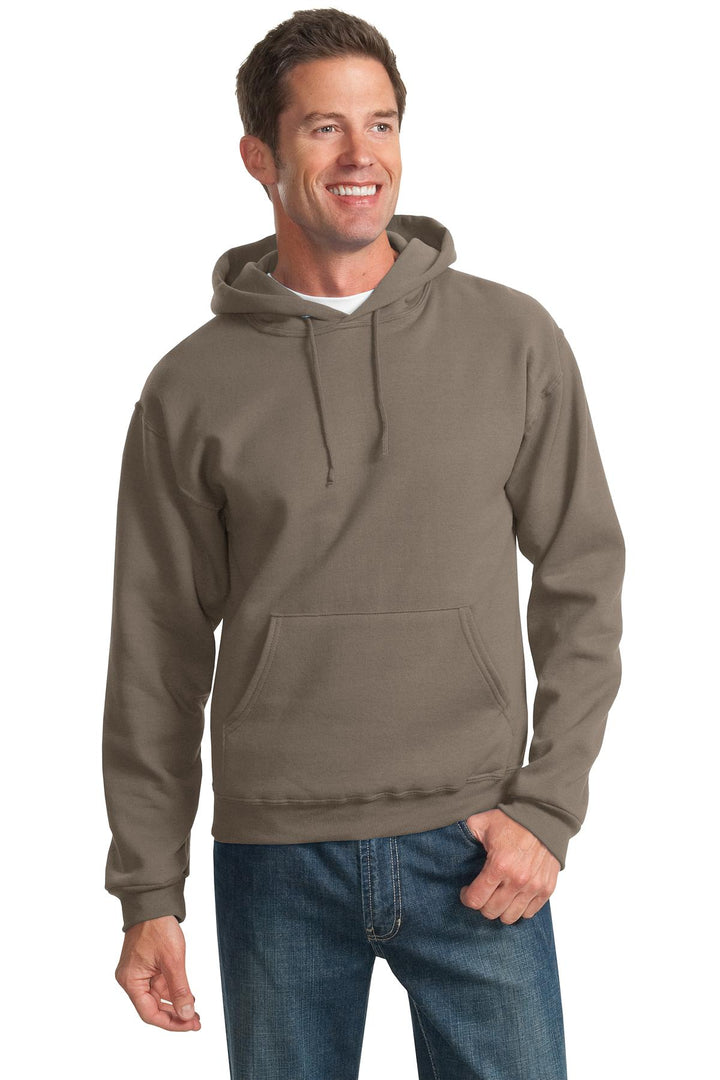 Front View of Safari Jerzees NuBlend Pullover Hooded Sweatshirt. 996M