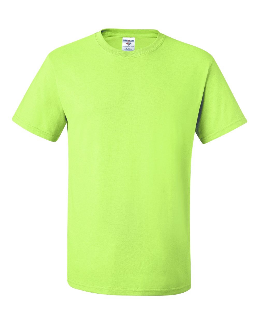 Front View of Safety Green Dri-Power® 50/50 T-Shirt - 29MR