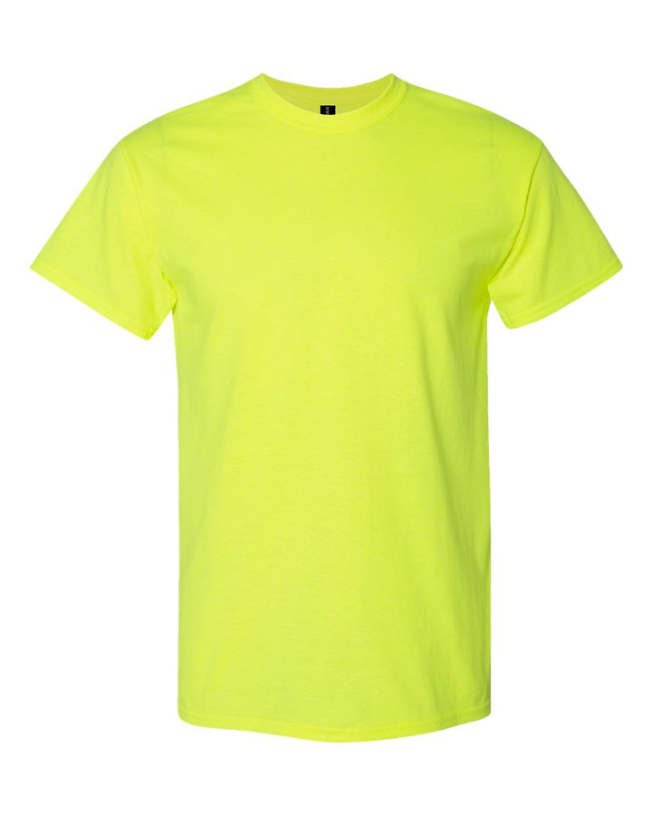 Front View of Safety Green DryBlend® T-Shirt - 8000