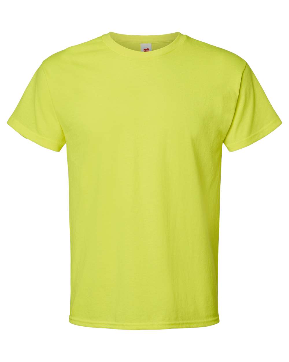 Front View of Safety Green Essential-T T-Shirt - 5280