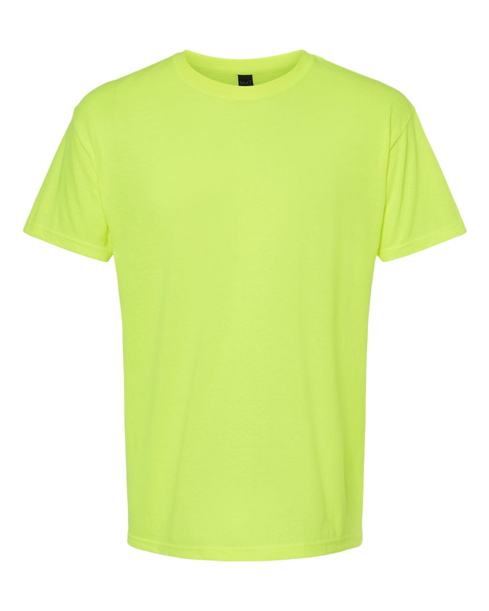 Front View of Safety Green Gold Soft Touch T-Shirt - 4800