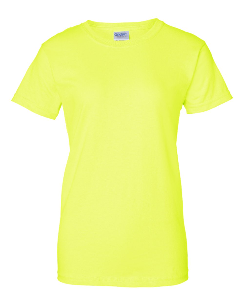 Front View of Safety Green Ultra Cotton® Women’s T-Shirt - 2000L