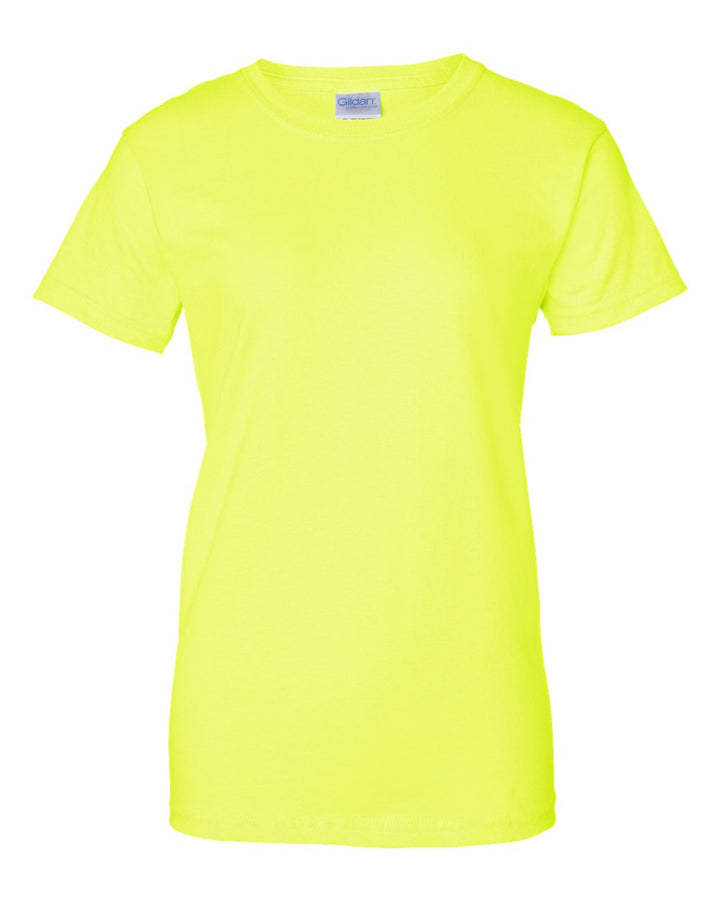 Front View of Safety Green Ultra Cotton® Women’s T-Shirt - 2000L