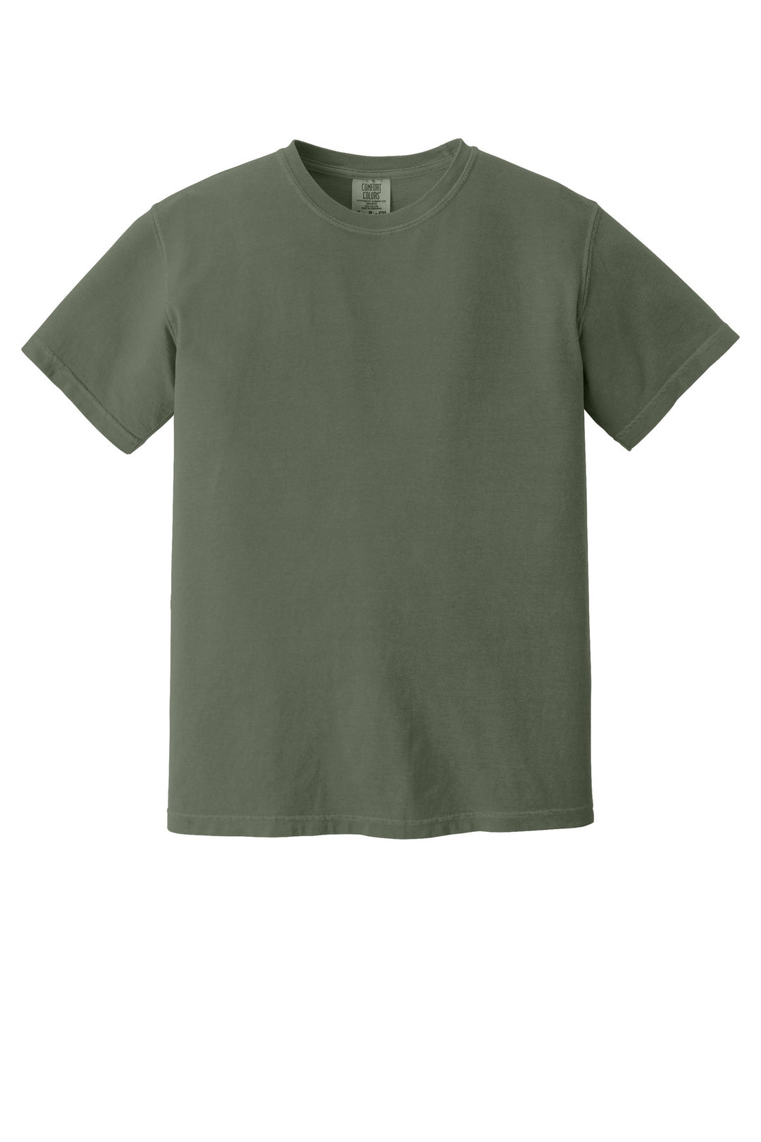 Front View of Sage COMFORT COLORS Heavyweight Ring Spun Tee. 1717