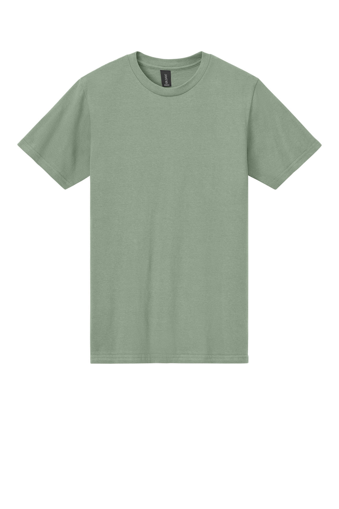 Front View of Sage Gildan Softstyle Midweight Tee 65000