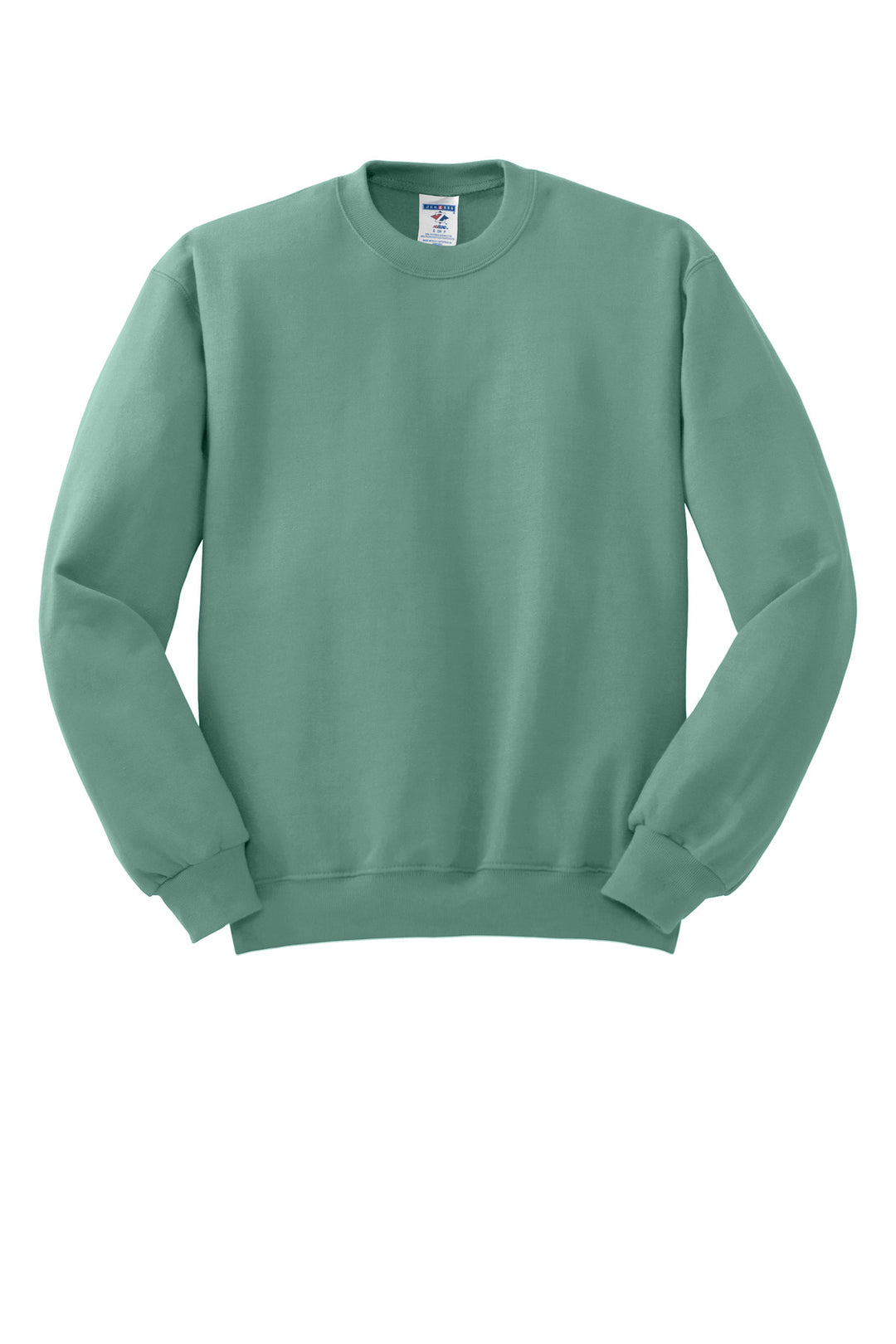 Front View of Sage Jerzees - NuBlend Crewneck Sweatshirt. 562M