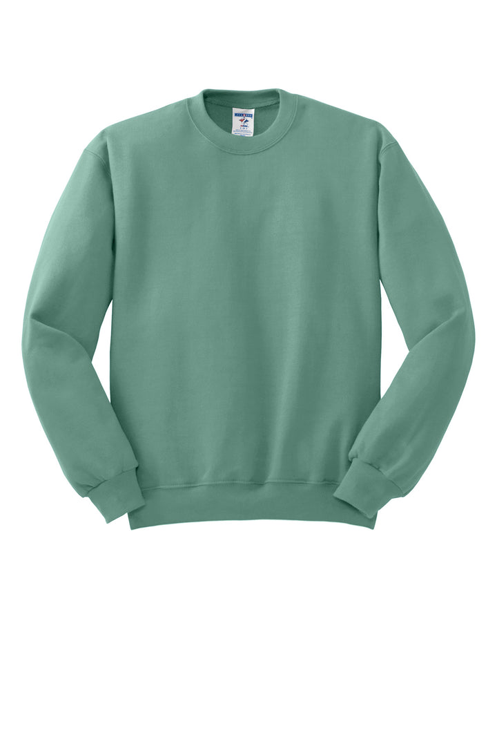 Front View of Sage Jerzees - NuBlend Crewneck Sweatshirt. 562M