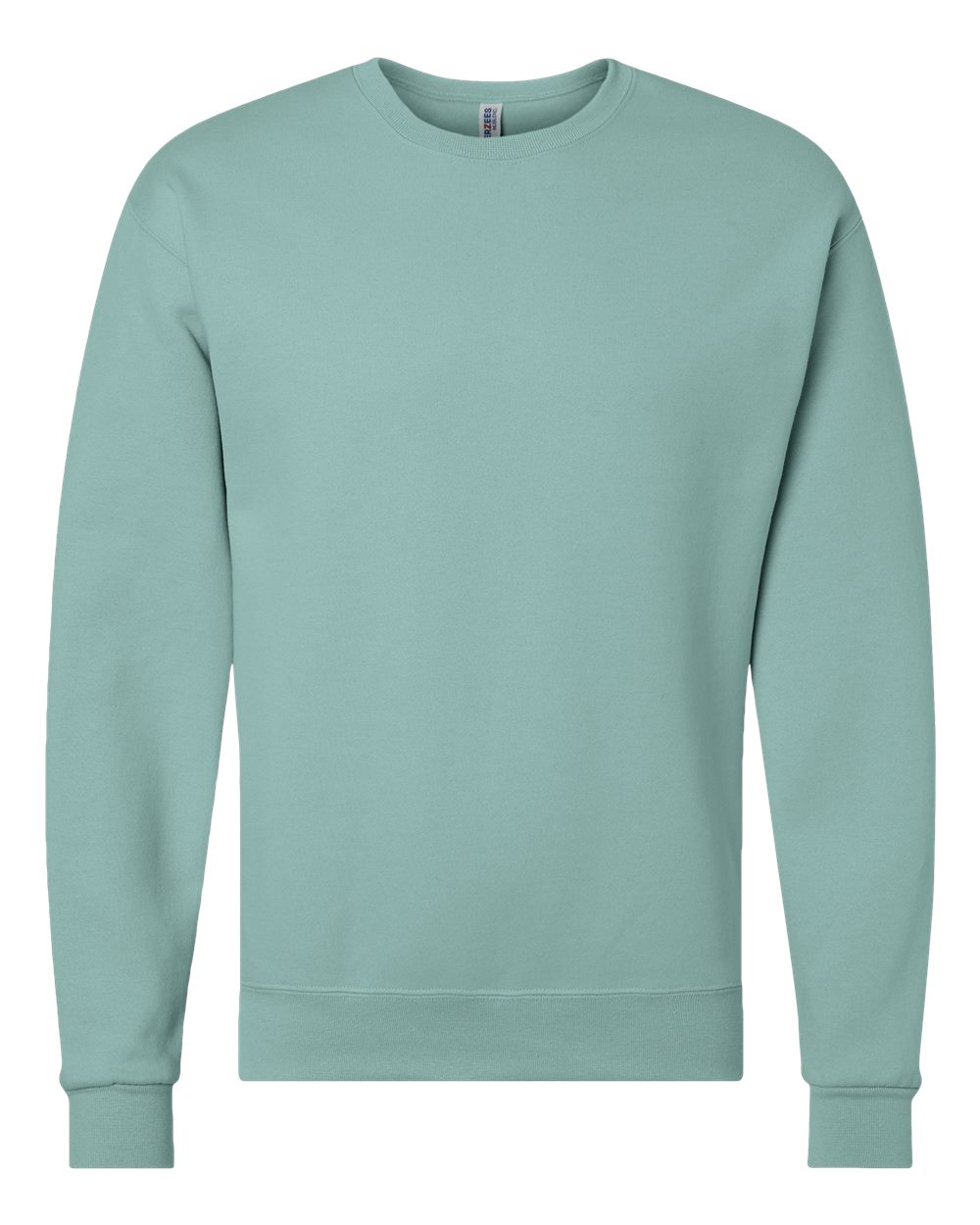 Front View of Sage NuBlend® Crewneck Sweatshirt - 562MR